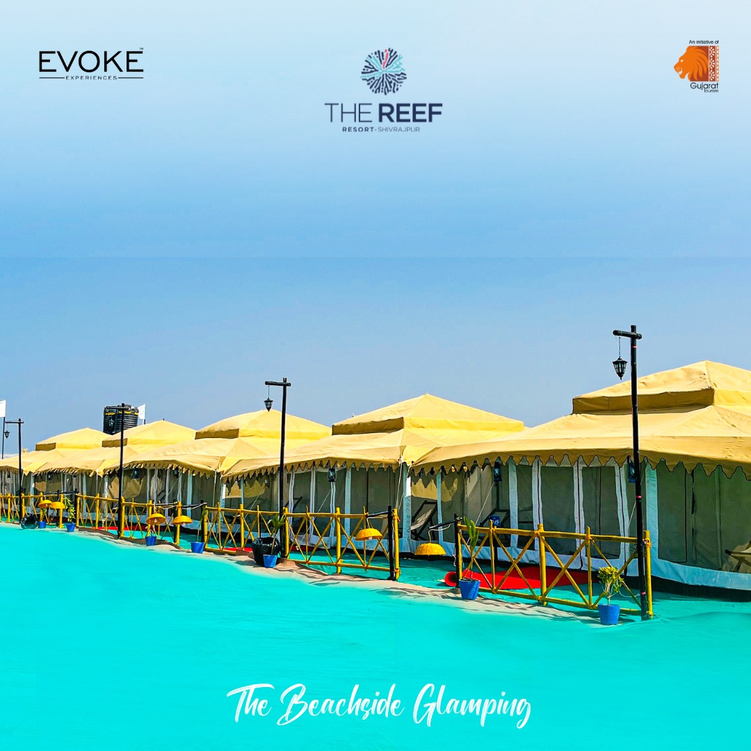  Experience the Luxurious Stay at The Reef Resort on Shivrajpur Beach