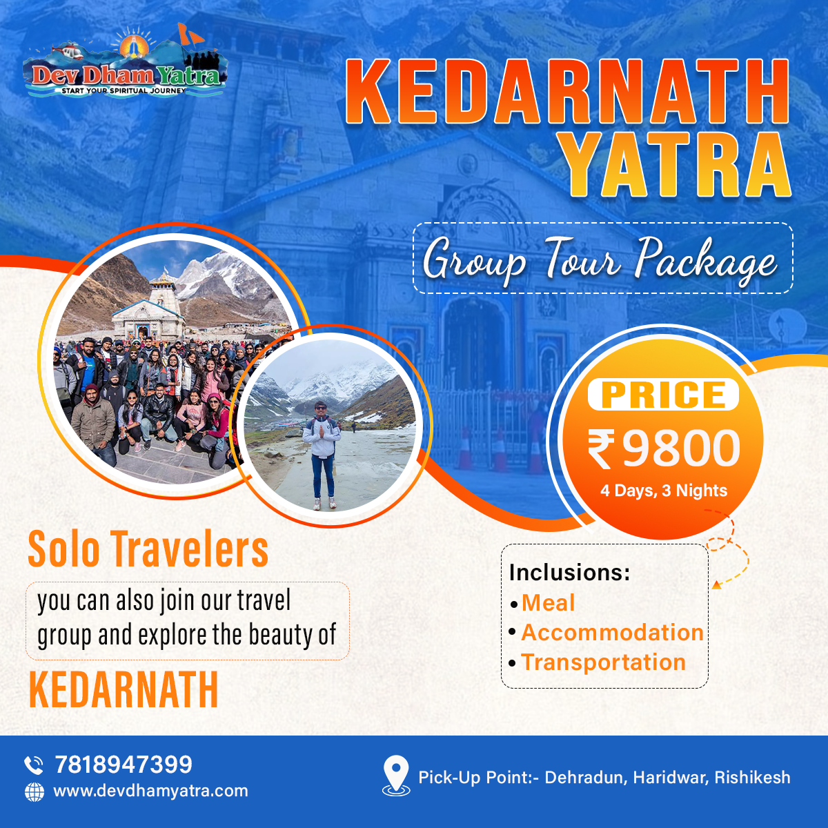  Kedarnath Yatra Package | Book Now