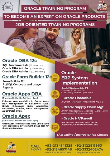  Oracle Training by Certified Trainers