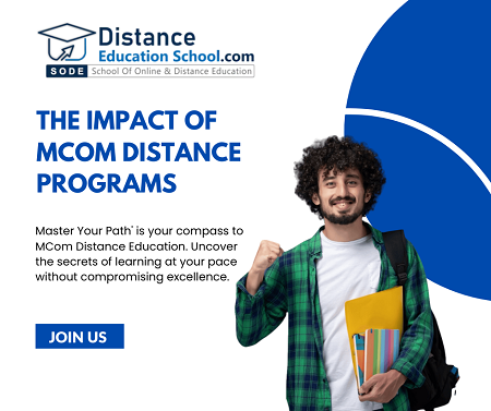  MCom Distance Education