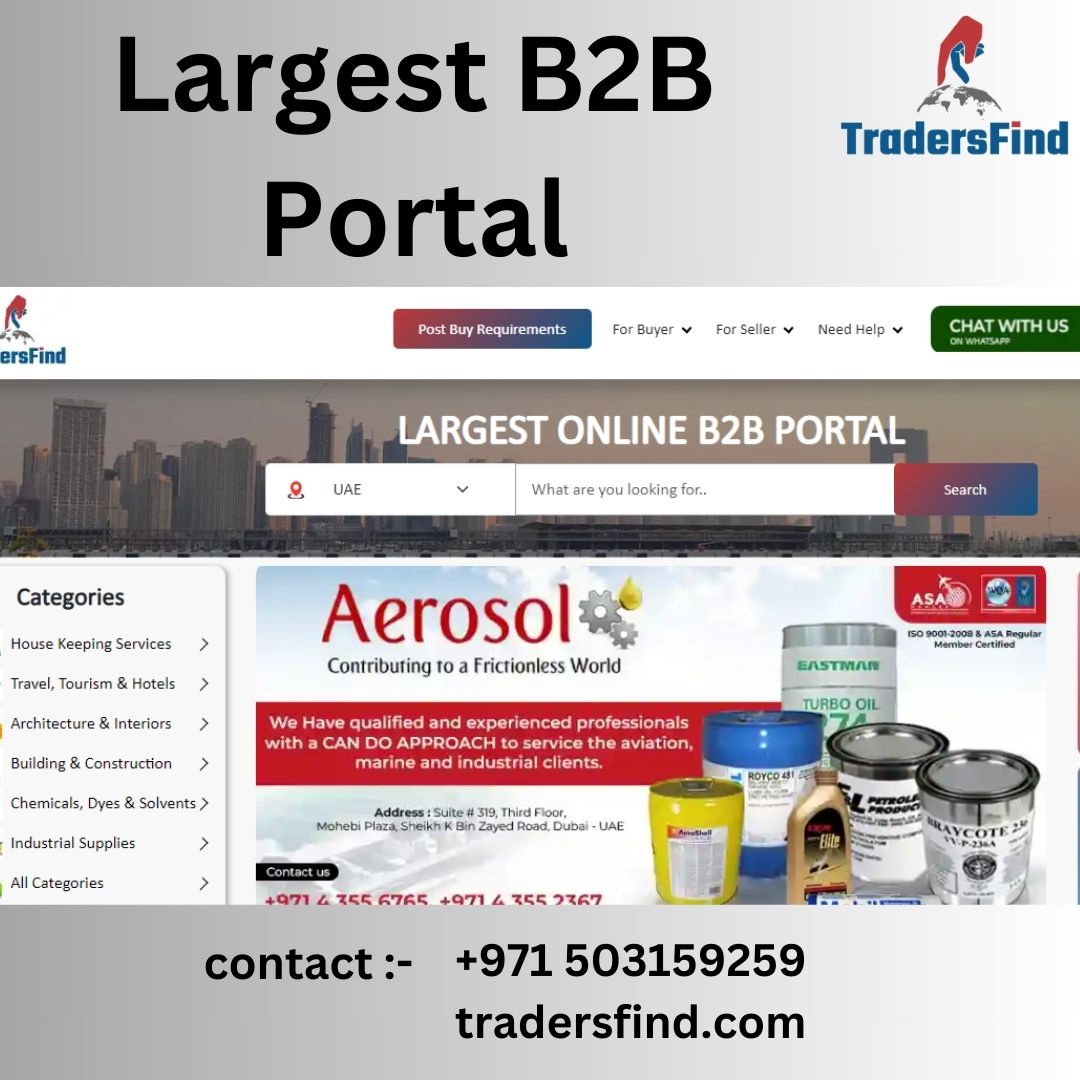  Discover the Largest B2B Portal in UAE - TradersFind