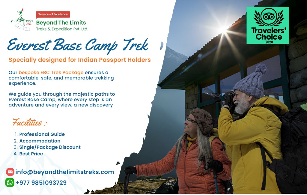  Everest Base Camp Trek for Indian Citizen & Indian Passport Holder