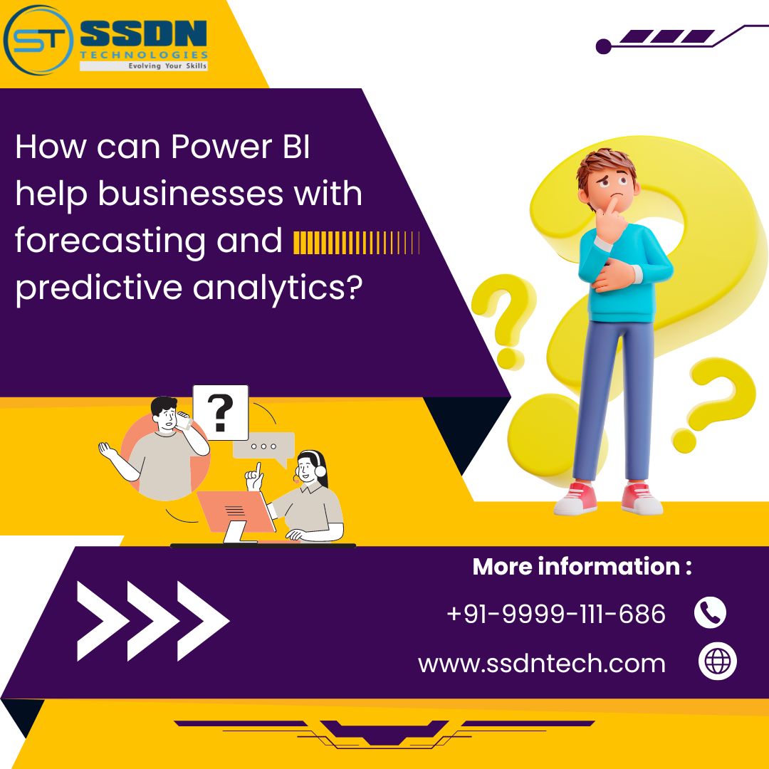  How can Power BI help businesses with forecasting and predictive analytics?