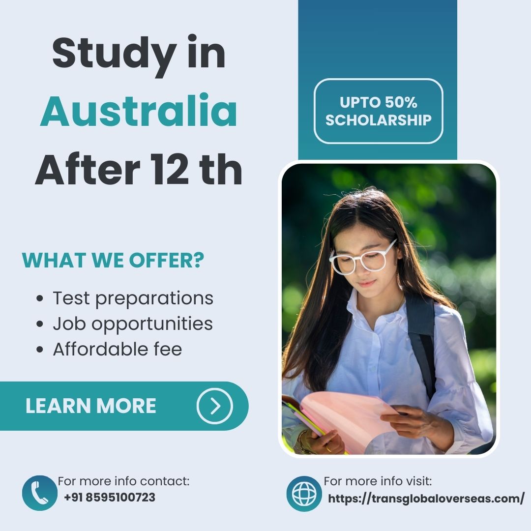  Study in Australia After 12th with Transglobal Overseas