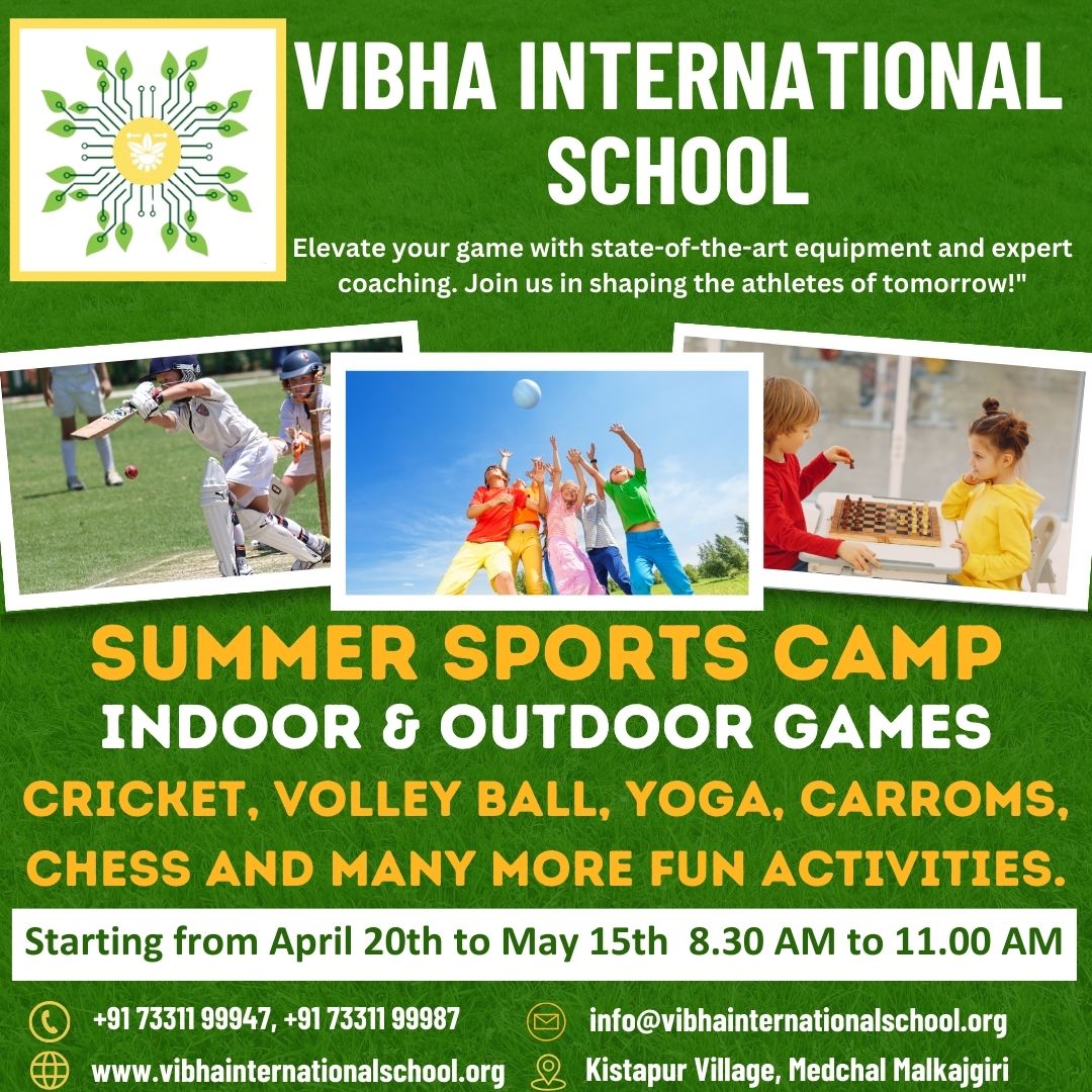  Summer Camp Indoor and Outdoor Games at Vibha International School