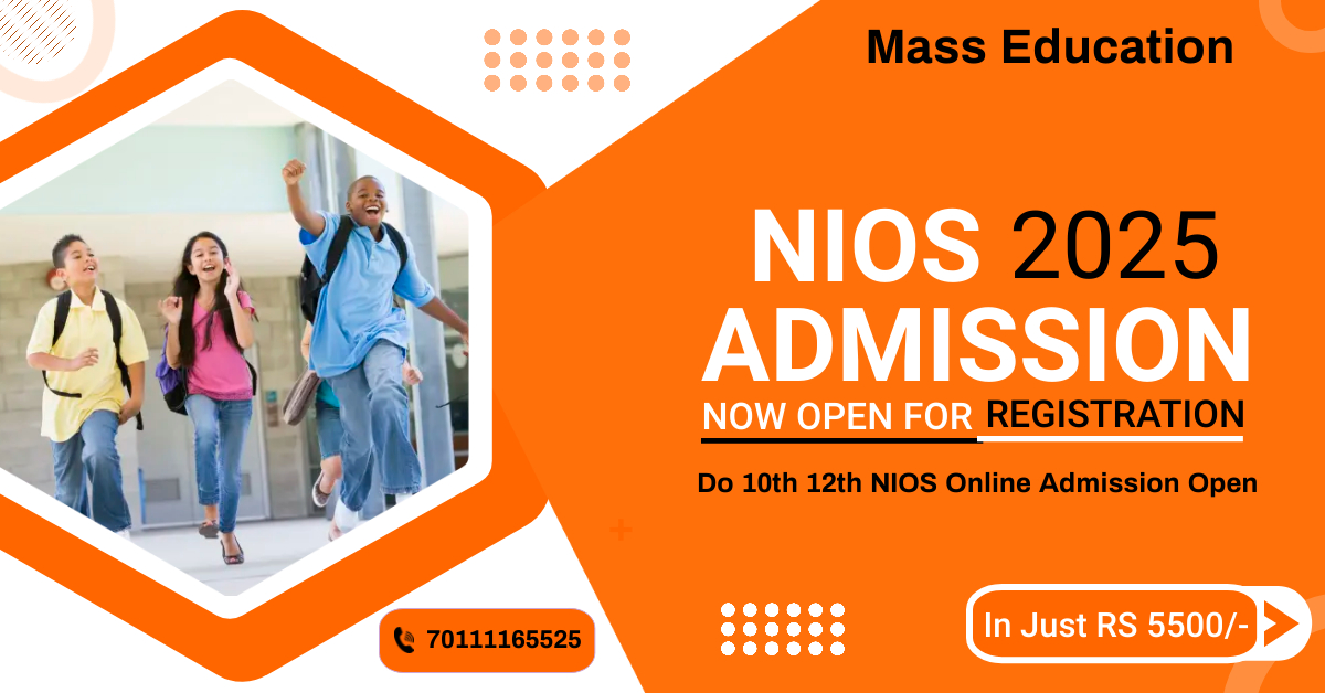  National Open School Admission open for 10th 12th class