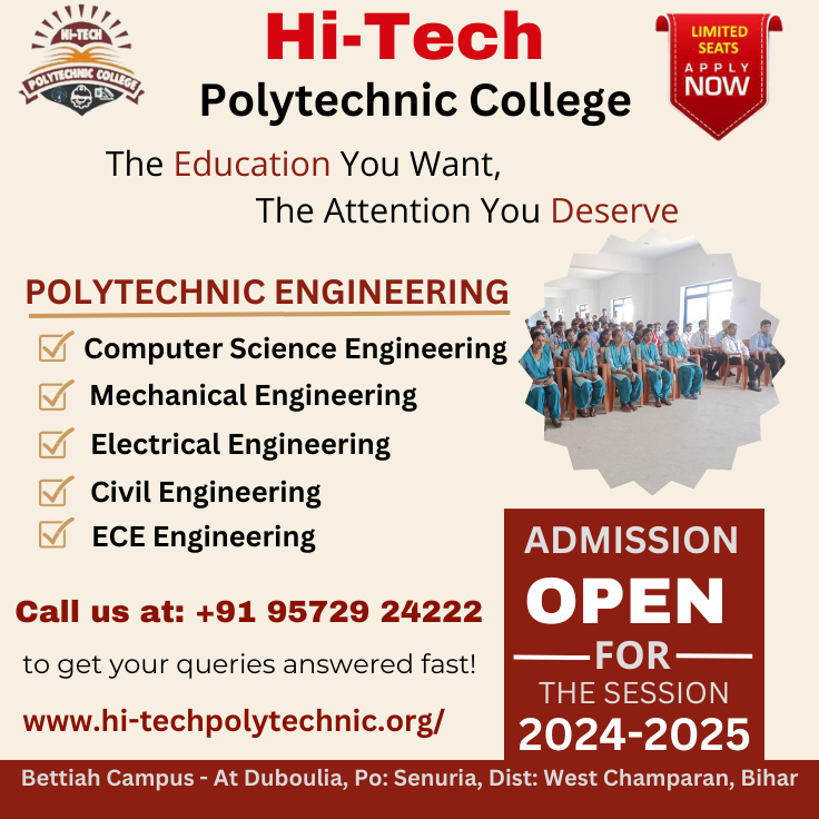  best polytechnic college in Bihar | Hi-Tech Polytechnic College