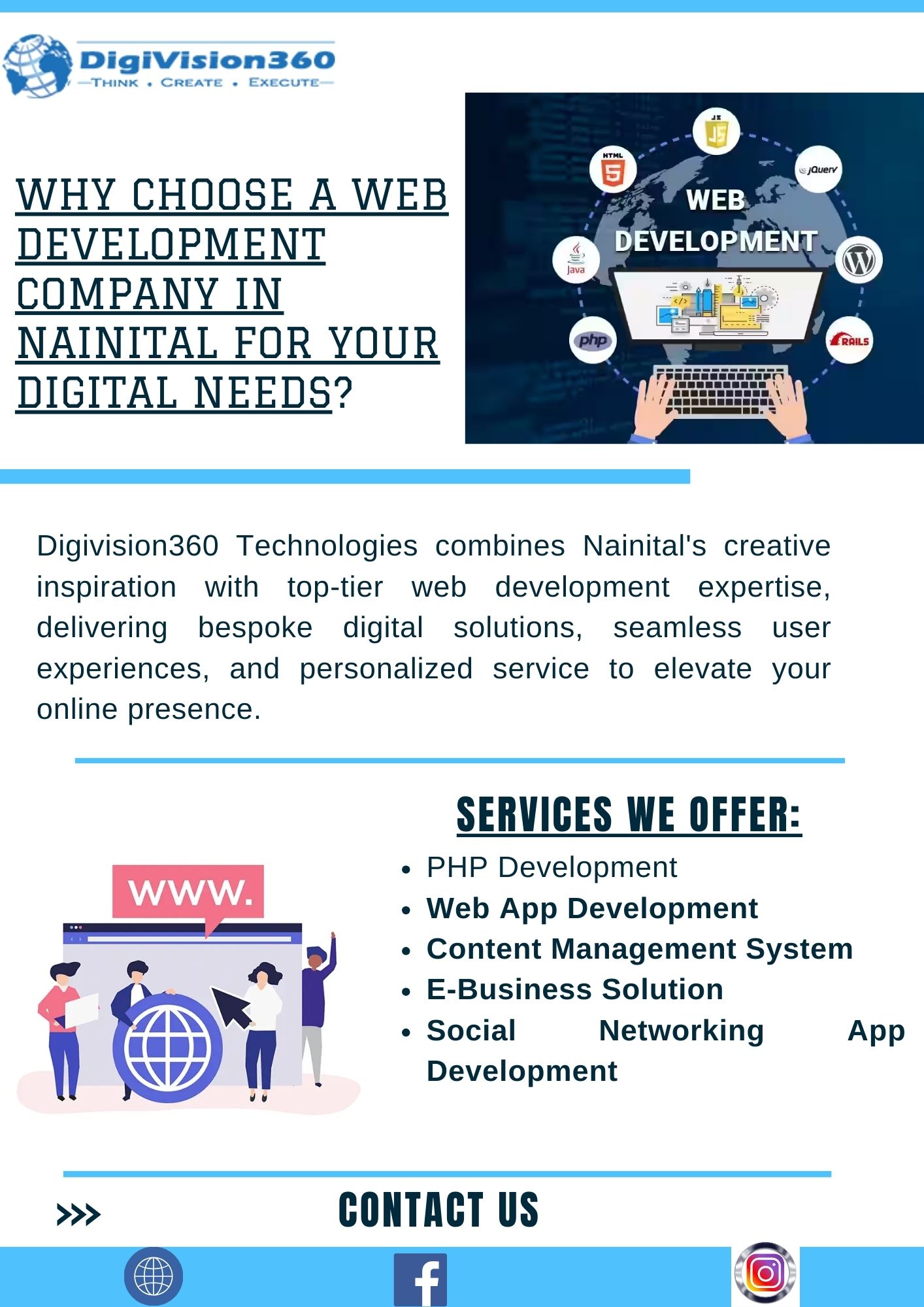  Best Web Development Company in Nainital, Uttarakhand | Digivision360 Technologies