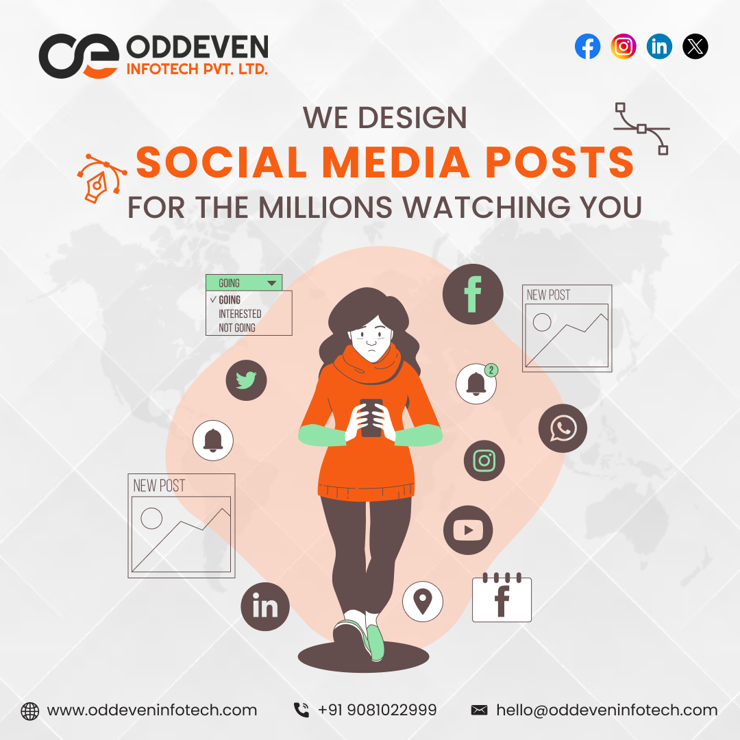  Build your Social media presence | Oddeven Infotech