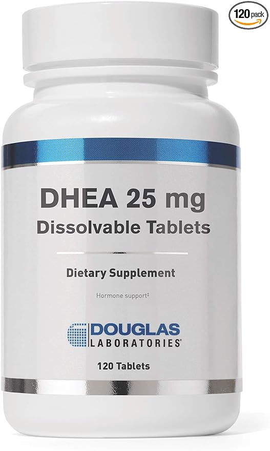 Douglas Laboratories DHEA 25 mg | Micronized Supplement to Support Immune Health, Brain, Bones, Metabolism and Lean Body Mass* | 120 Tablets