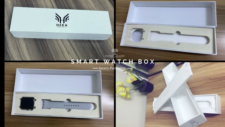  Smart Watch Packaging Box With Inner Protected Foam Section.