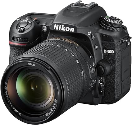  Nikon D7500 20.9MP DSLR Camera with AF-S DX NIKKOR 18-140mm f/3.5-5.6G ED VR Lens, Black