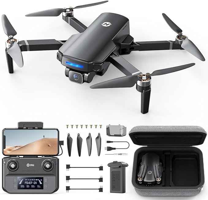  Holy Stone GPS Drone with 4K UHD Camera for Adults Beginner; HS360S 249g Foldable FPV RC Quadcopter with 10000 Feet