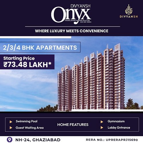  Divyansh Onyx | 2 BHK Apartments | NH24, Ghaziabad