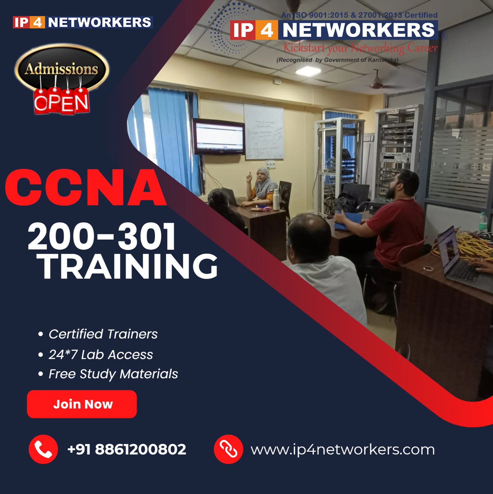  CCNA Training in Bangalore by IP4 Networkers