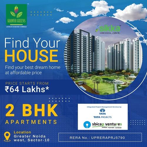  Buy a 2 BHK Luxury Apartments by Sikka kaamya Green in Greater Noida
