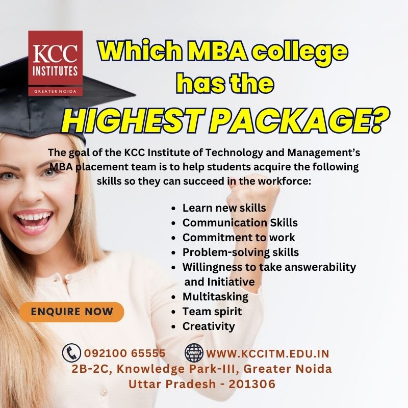  Which MBA college has the highest package?