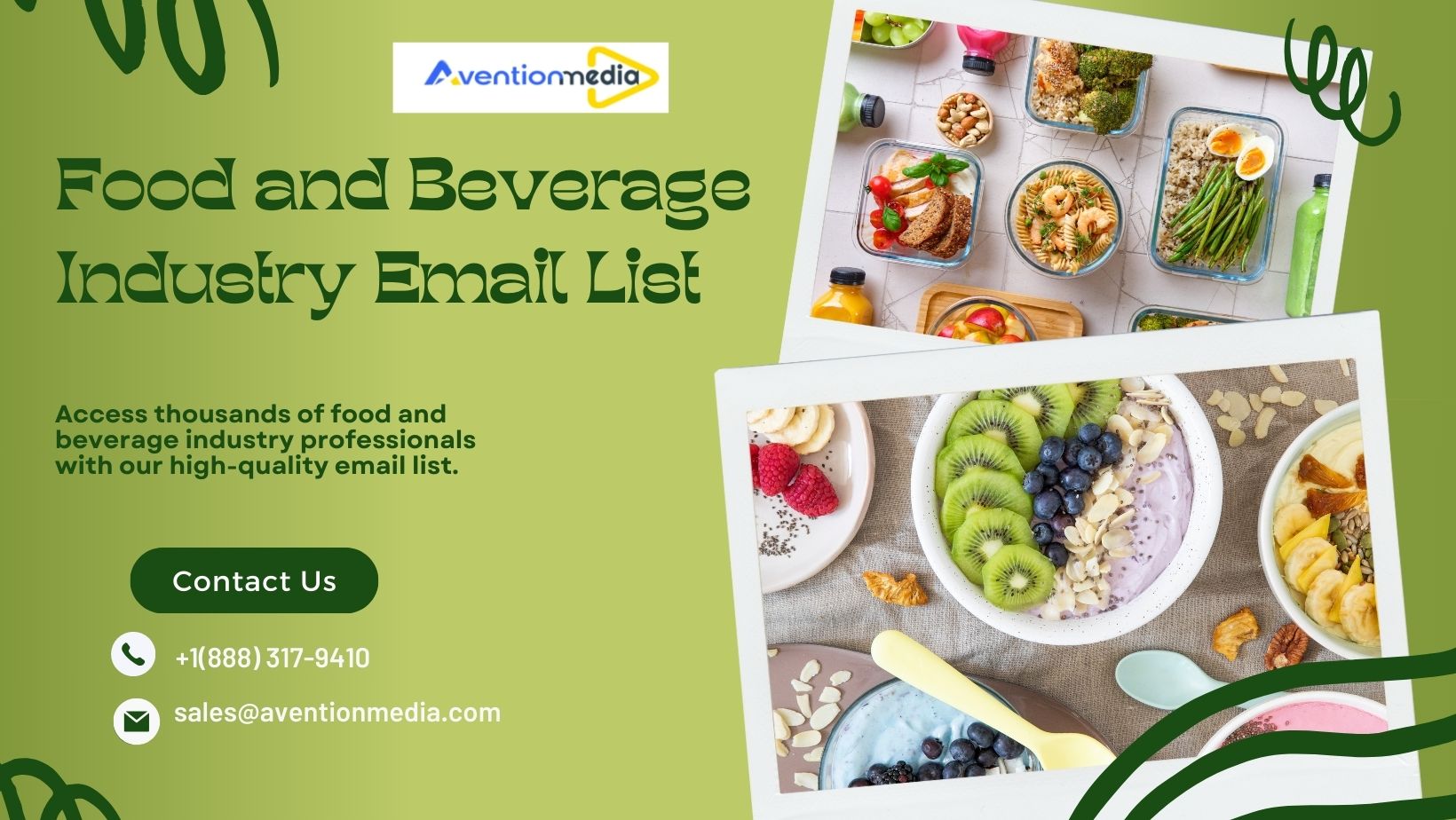  Verified Food and Beverage Industry Email List Providers In USA-UK.