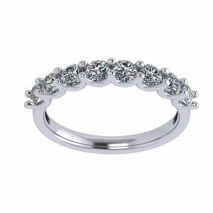  The U'r Ring 8 Stone Simulated Diamond CZ Band a Symphony of Style and Sparkle!