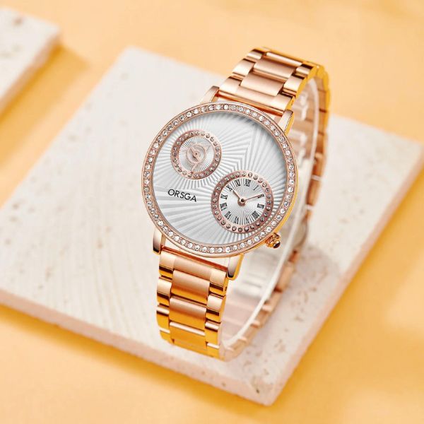  ORSGA BRILLEN Rose Gold Dial Rose Gold Watch