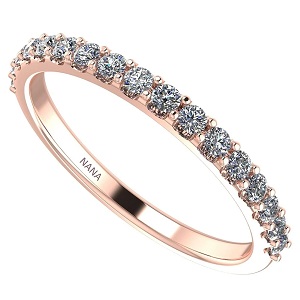  🌹 Introducing the Women's Pure Brilliance Zirconia Wedding Band in Solid 10K Rose Gold 🌹