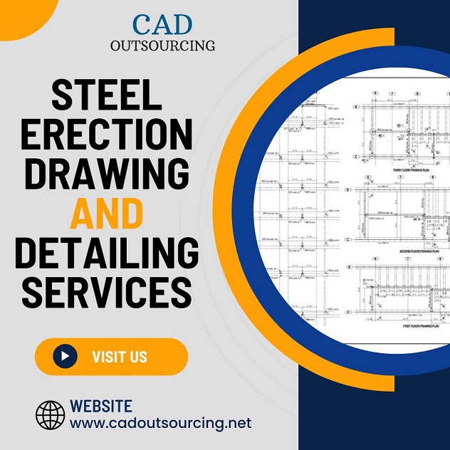  Outsource Steel Erection Drawing and Detailing Services in USA at very low price