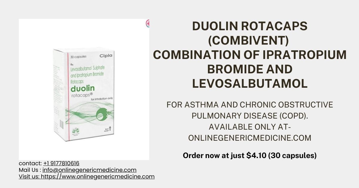  Duolin Combivent Rotacaps for Asthma & COPD Relief | Available at Online generic medicine