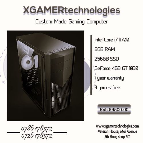  Newly built custom core i7 desktop with 4GB GT 1030