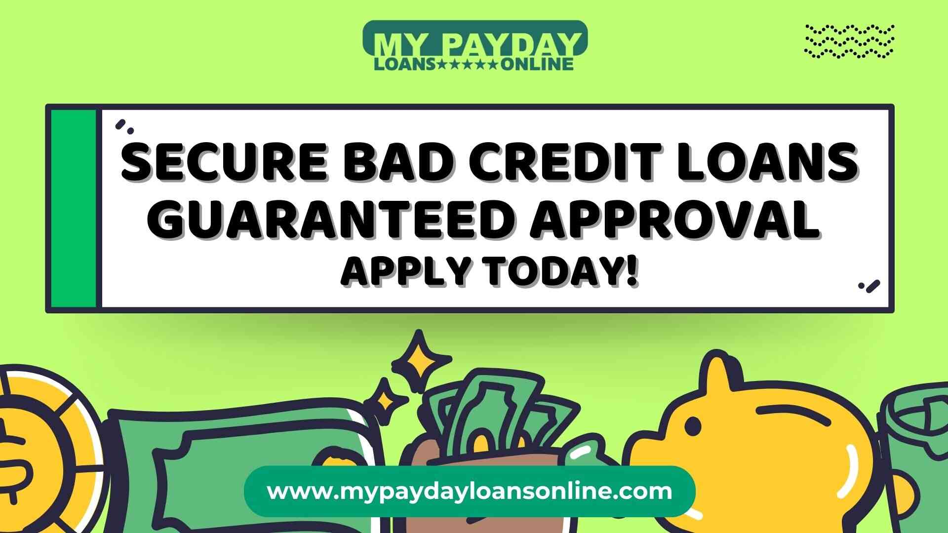  No More Waiting – Bad Credit Loans with Guaranteed Approval!