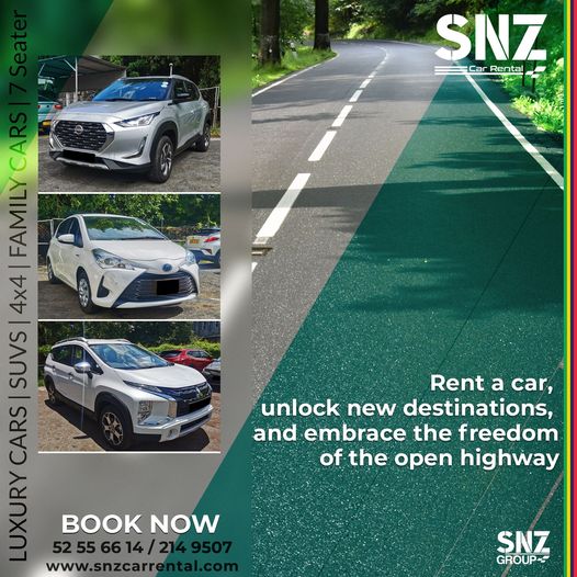  Rent a Car in Mauritius - SNZ