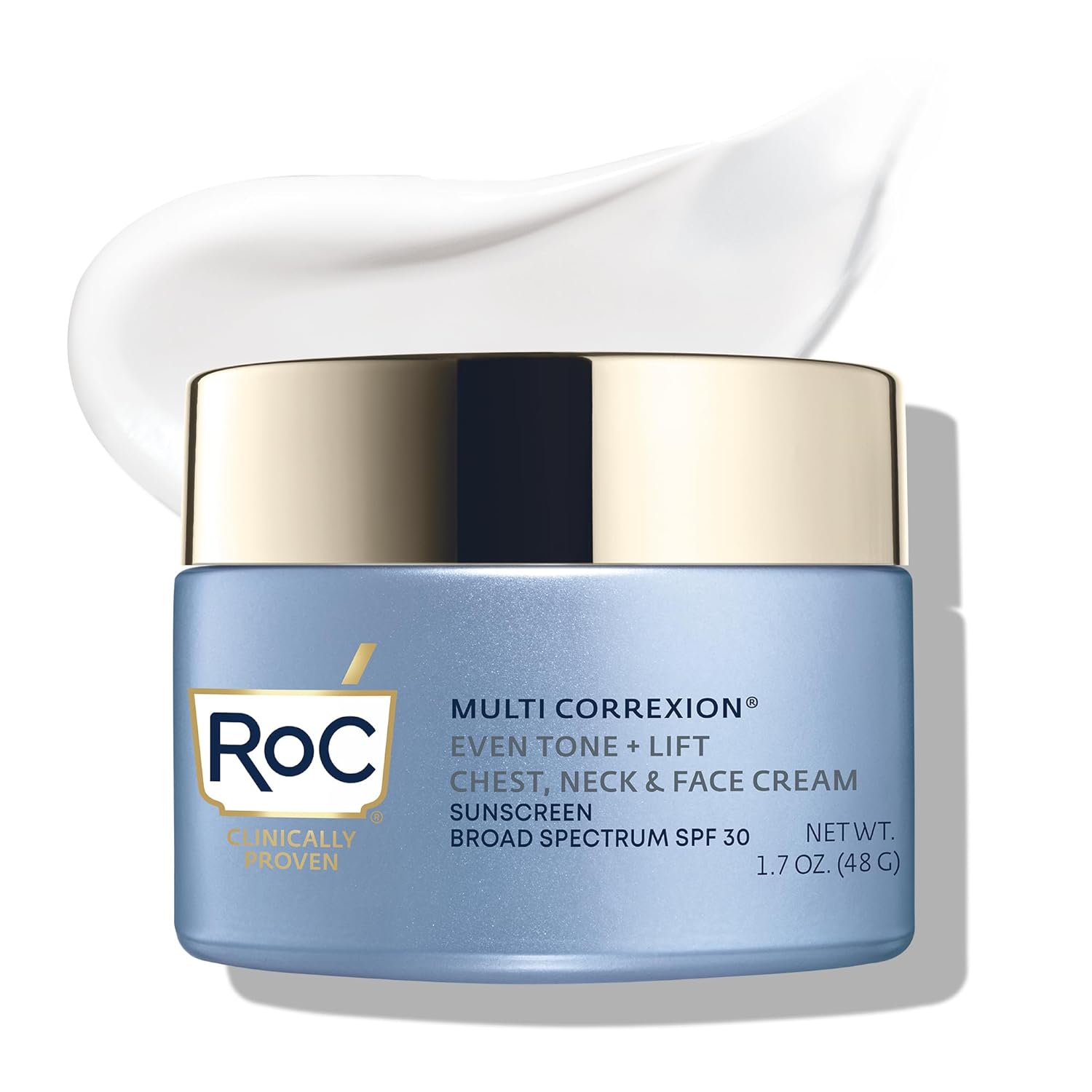  RoC Multi Correxion 5 in 1 Moisturizer Cream with SPF 30, 1.7 Ounces | for Neck Firming and Wrinkles, Oil Free Skin