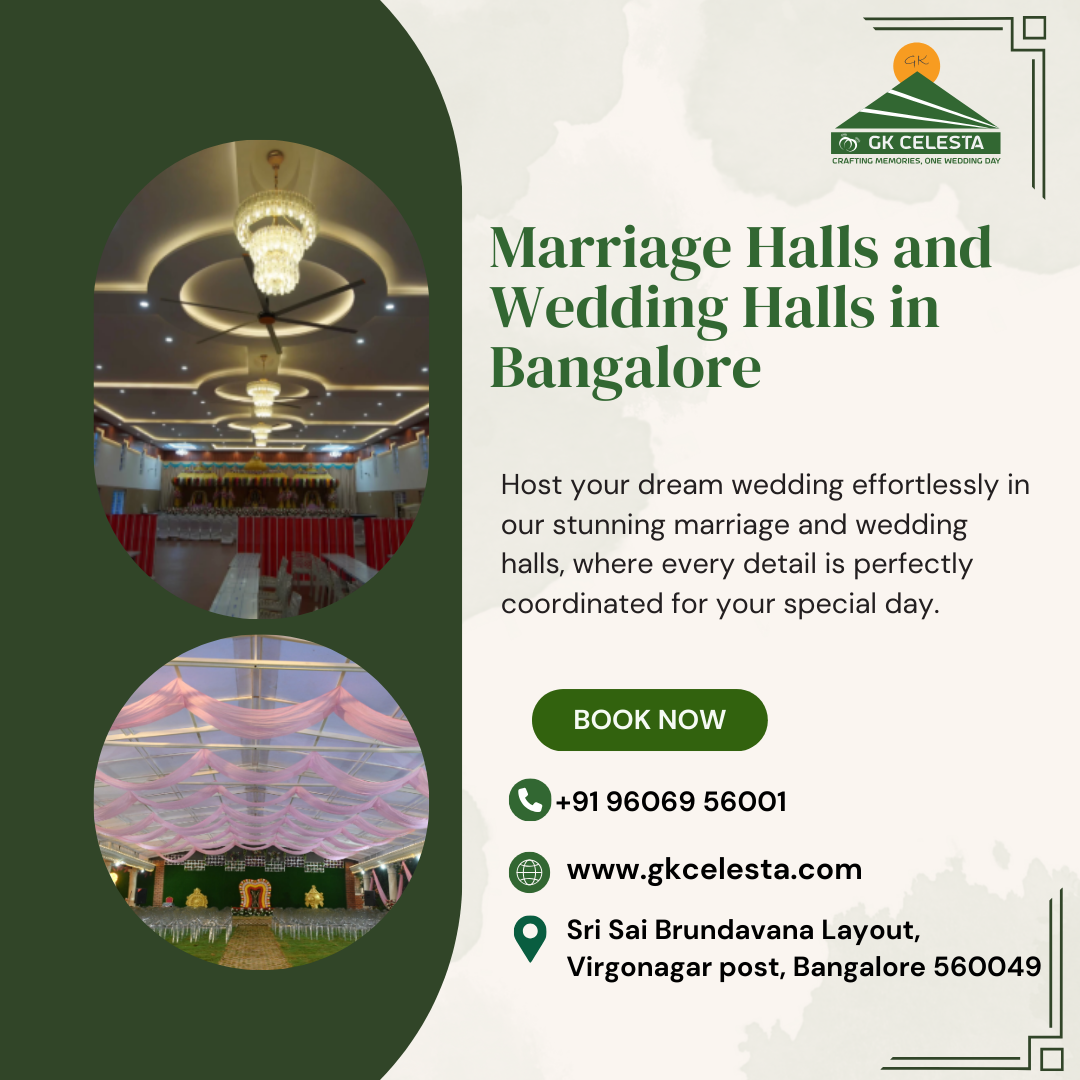  Marriage Halls and Wedding Halls in Bangalore