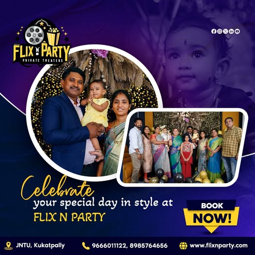  Best Private Theater in JNTU for Exclusive Birthday & Anniversary Celebrations | Flix 'n' Party, Hyderabad