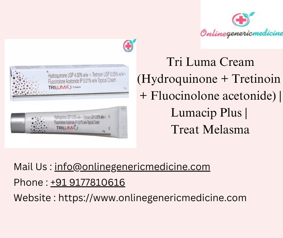  Achieve Clearer Skin with Tri Luma Cream | Buy Tri Luma Cream at Online Generic Medicine