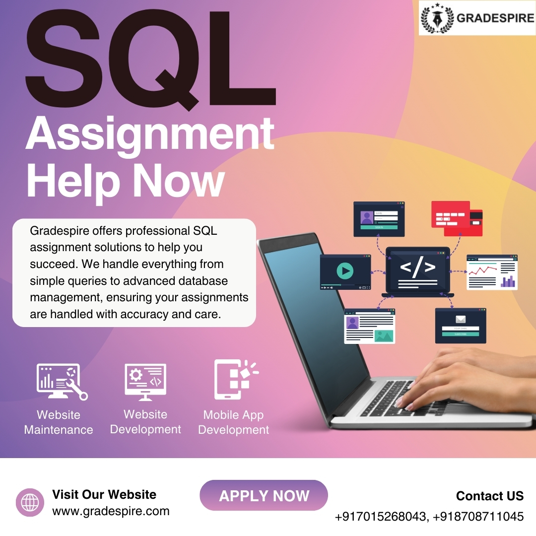  SQL Assignment Solutions - Easy, Reliable, and Professional Help