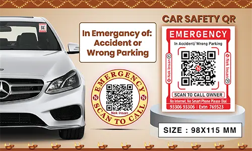  QR Code Sticker For Car Combo