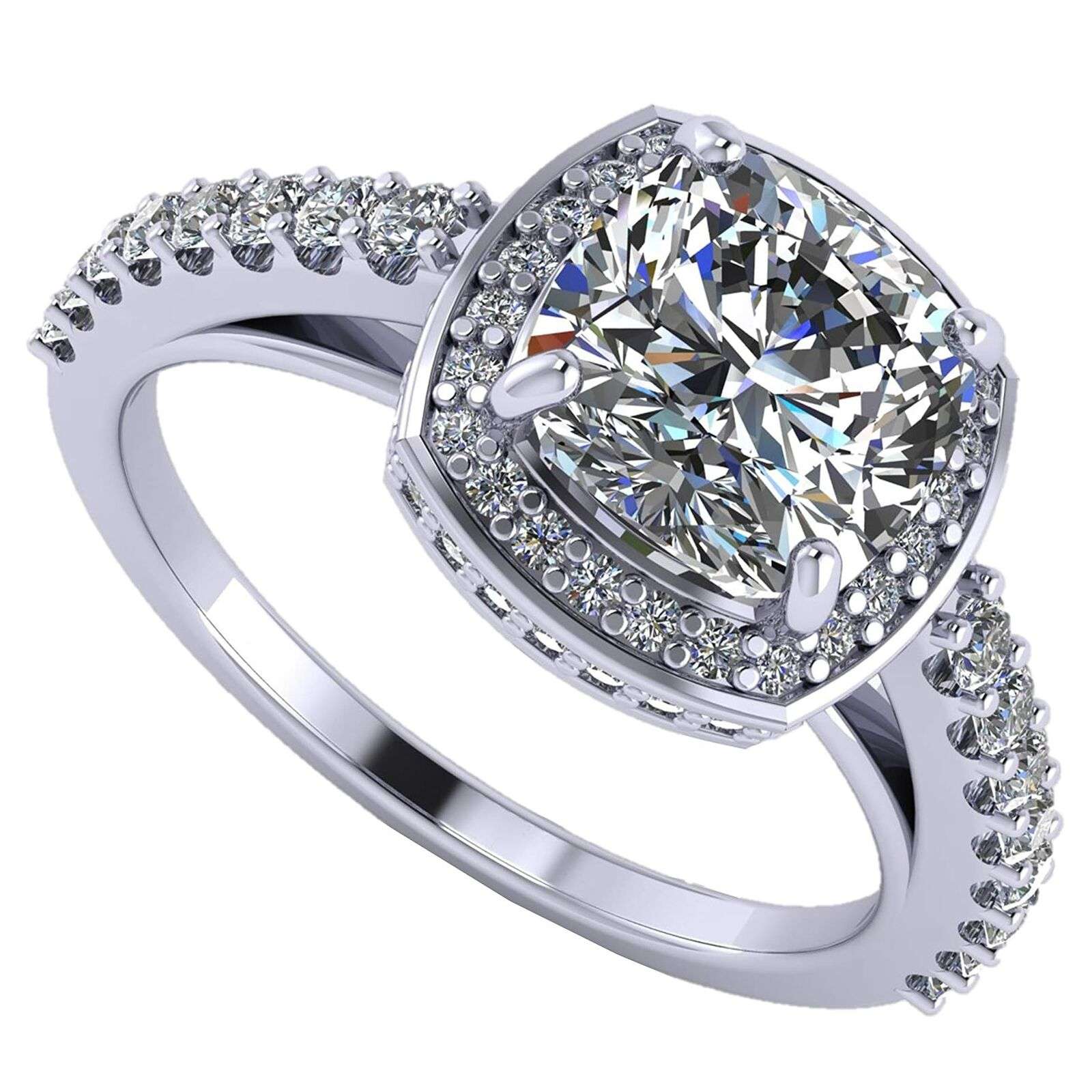  Shop Our 2.00ct Cushion Cut Halo Ring Today for woman