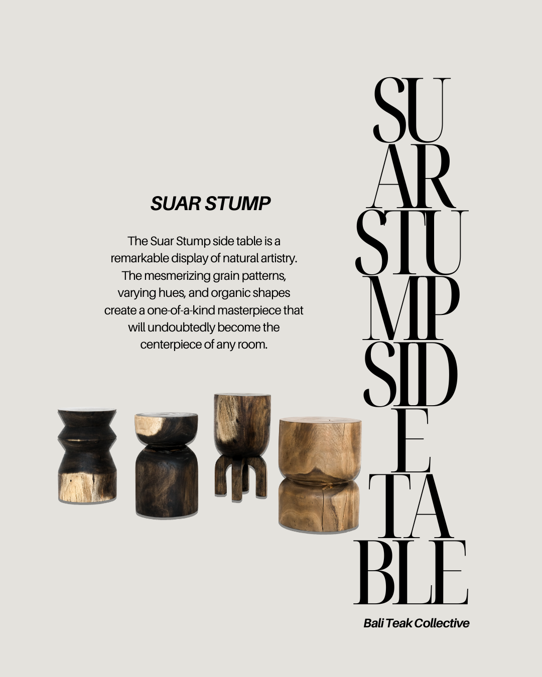  SUAR STUMP SIDE TABLE