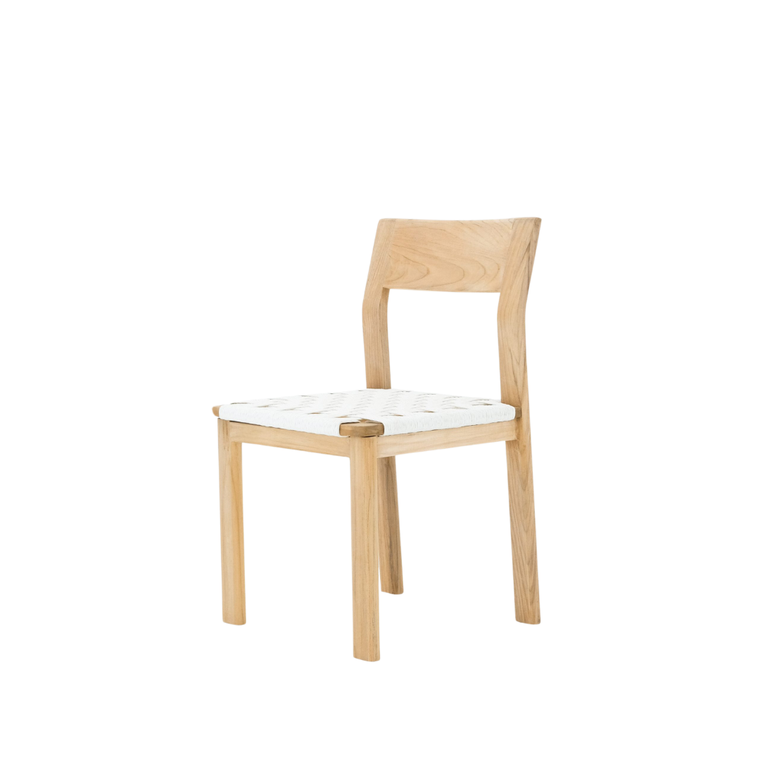  SURI DINING CHAIR SOLID TEAK LARGE BACK REST WITH VIRO SEAT BASE