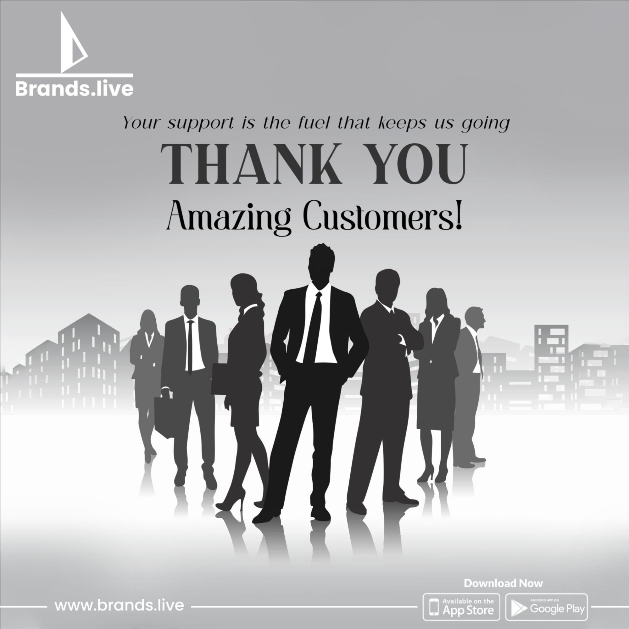  Celebrate Customer Appreciation: Thank You Templates Now on Brands.live!