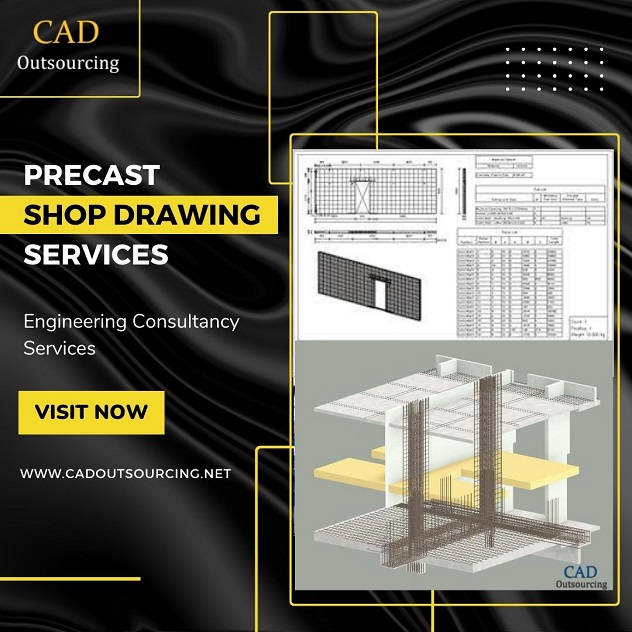  High Quality Precast Shop Drawing Outsourcing Services in Oklahoma, USA