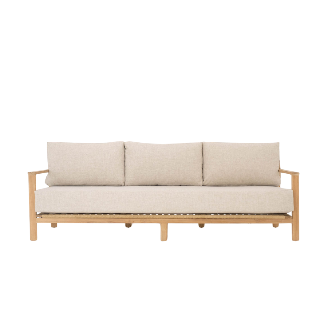  SURI OUTDOOR 3-SEATER SOFA WITH INDOOR FOAM AND OUTDOOR FABRIC