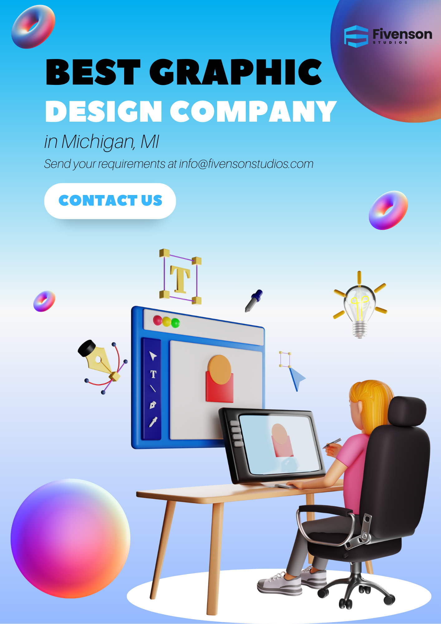  Custom Logos, Flyers, Brochures - Hire Graphic Design Agency in Michigan