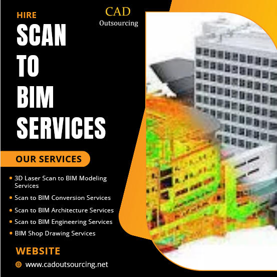  Outsource Laser Scan to BIM Services Provider in USA at very low cost