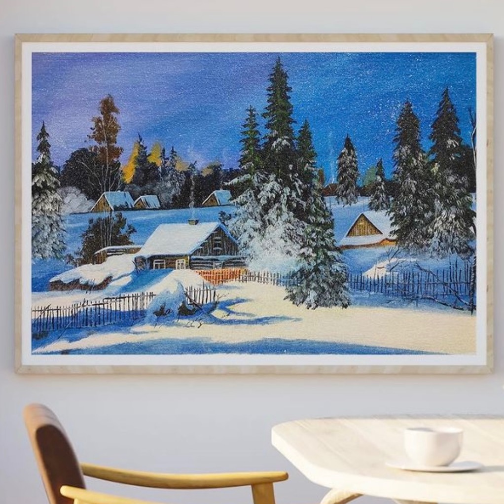  Buy Snow View On Hills (wall Painting) up to 65%off