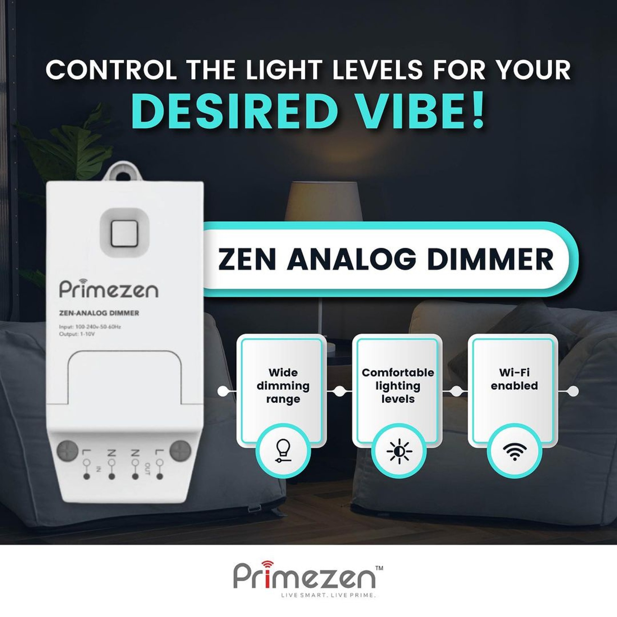  Primezen Analog Dimmer for Gentle Lighting Control - Unbeatable Prices!