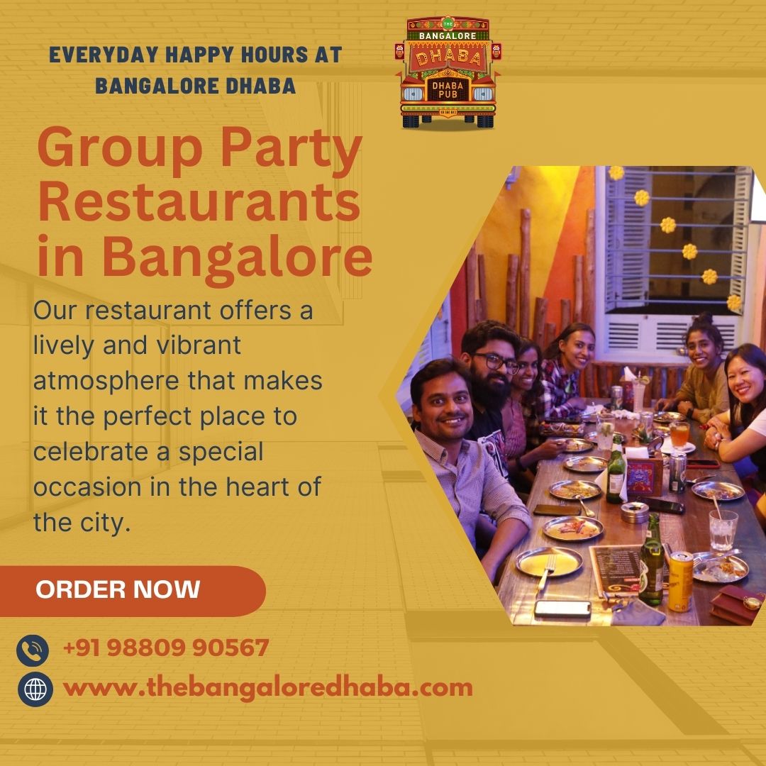  Group Party Restaurants in Bangalore KA