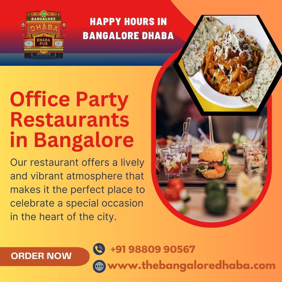  Office Party Restaurants in Bangalore