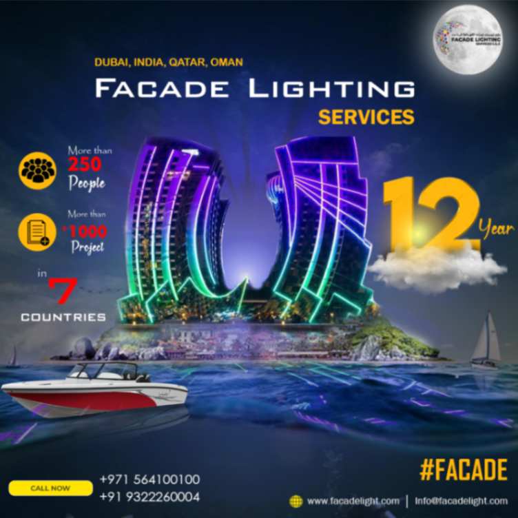  Facade Lighting in Dubai | Lighting Company | Facade Lighting Services